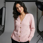 Women’s V Neck Knit Cardigan | Button Front Lightweight Layer 4
