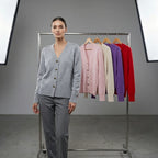 Women’s V Neck Knit Cardigan | Button Front Lightweight Layer 9