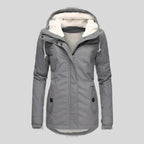 Women's Waterproof Parka | Fleece-Lined Mid-Length Hooded Jacket 0