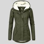 Women's Waterproof Parka | Fleece-Lined Mid-Length Hooded Jacket 4