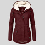 Women's Waterproof Parka | Fleece-Lined Mid-Length Hooded Jacket 5