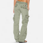 Women's Wide Leg Cargo Pants | Relaxed Fit Utility Trousers 2
