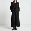 Women's Winter Coat | Long Double-Breasted Slim Fit Jacket 0