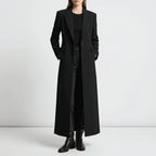 Women's Winter Coat | Long Double-Breasted Slim Fit Jacket 0