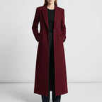 Women's Winter Coat | Long Double-Breasted Slim Fit Jacket 1