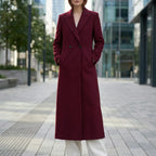 Women's Winter Coat | Long Double-Breasted Slim Fit Jacket 3