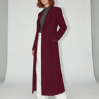 Women's Winter Coat | Long Double-Breasted Slim Fit Jacket 4