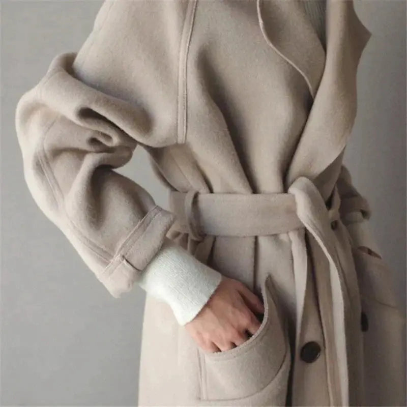 Women's Wool Coat | Warm Long Winter Coat for Everyday Wear 2