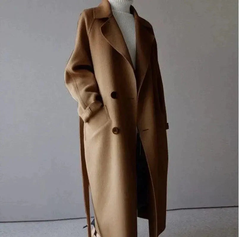 Women's Wool Coat | Warm Long Winter Coat for Everyday Wear 4