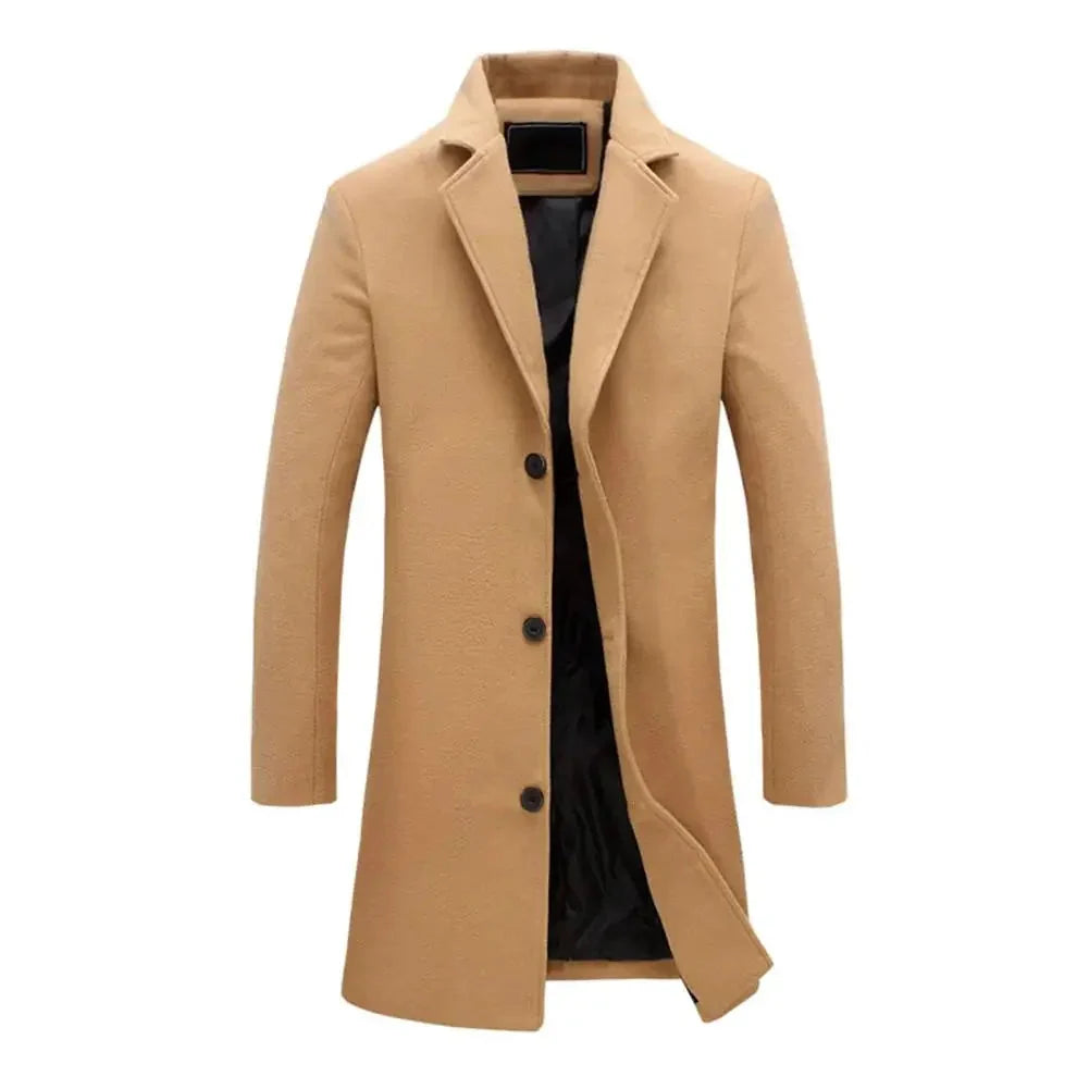 Wool-Blend Overcoat | Men's & Women's Winter Coat with Pockets 1