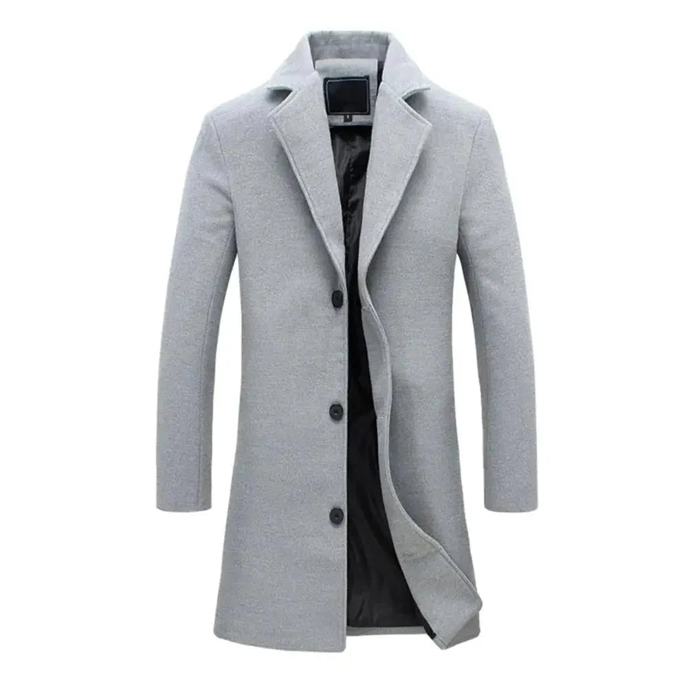 Wool-Blend Overcoat | Men's & Women's Winter Coat with Pockets 5