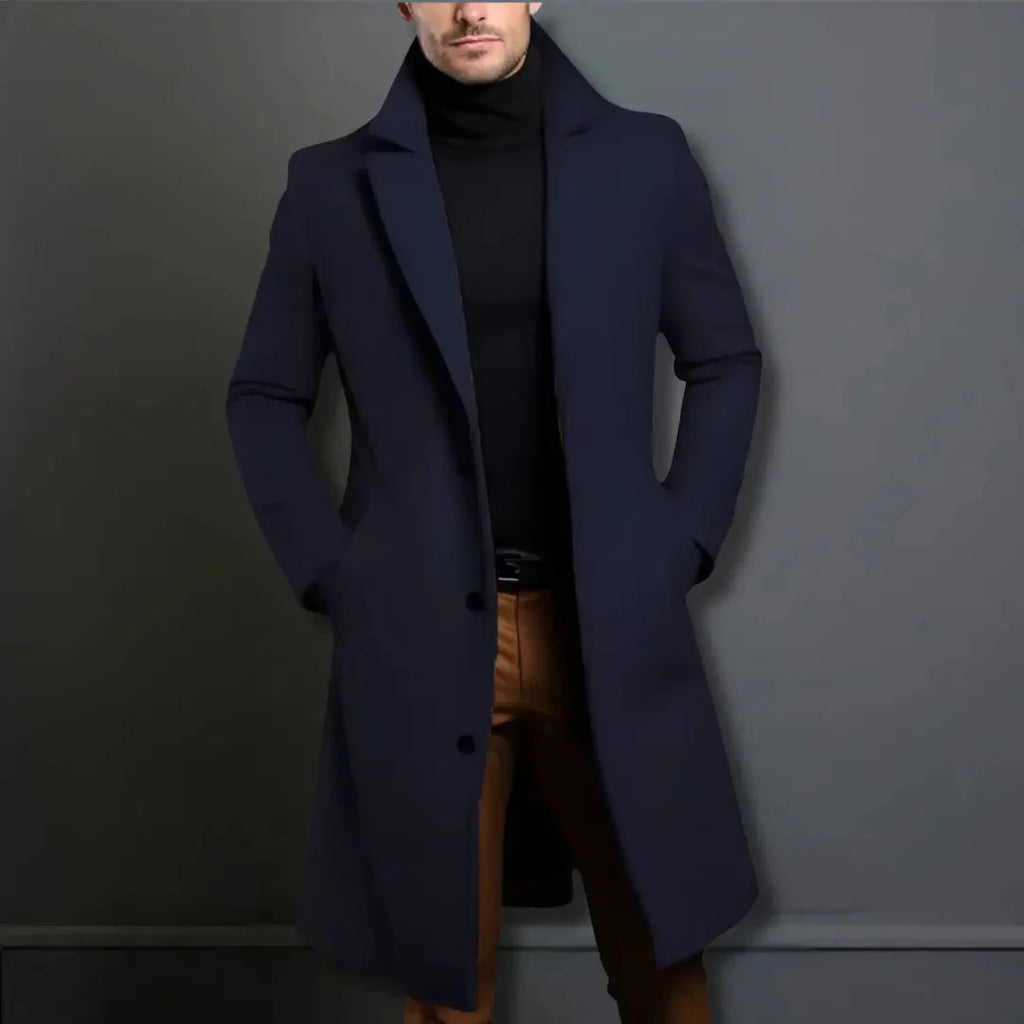 Wool-Blend Overcoat | Men's & Women's Winter Coat with Pockets 6