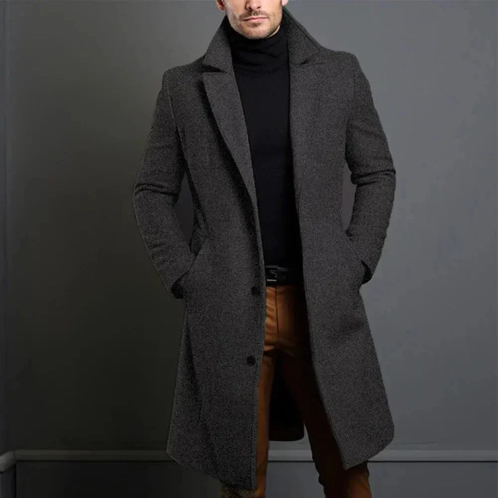 Wool-Blend Overcoat | Men's & Women's Winter Coat with Pockets 7