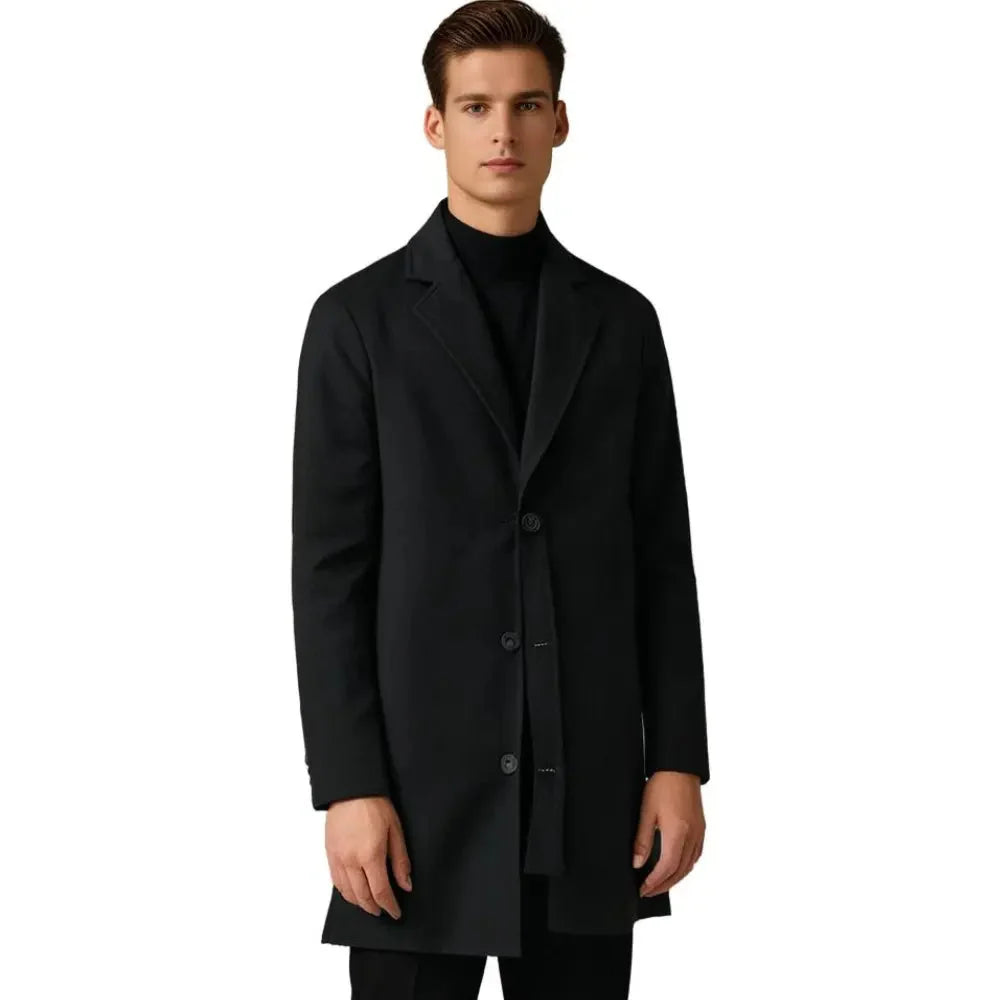 Wool-Blend Overcoat | Men's & Women's Winter Coat with Pockets 8