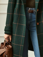 Wool Coat Women | Tailored Fit Vintage-Inspired Wool Jacket 3