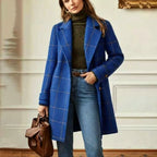 Wool Coat Women | Tailored Fit Vintage-Inspired Wool Jacket 9