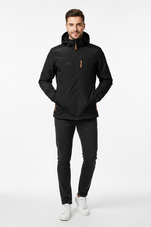 Men's Jacket | Lightweight Hooded Casual Coat for Everyday Wear