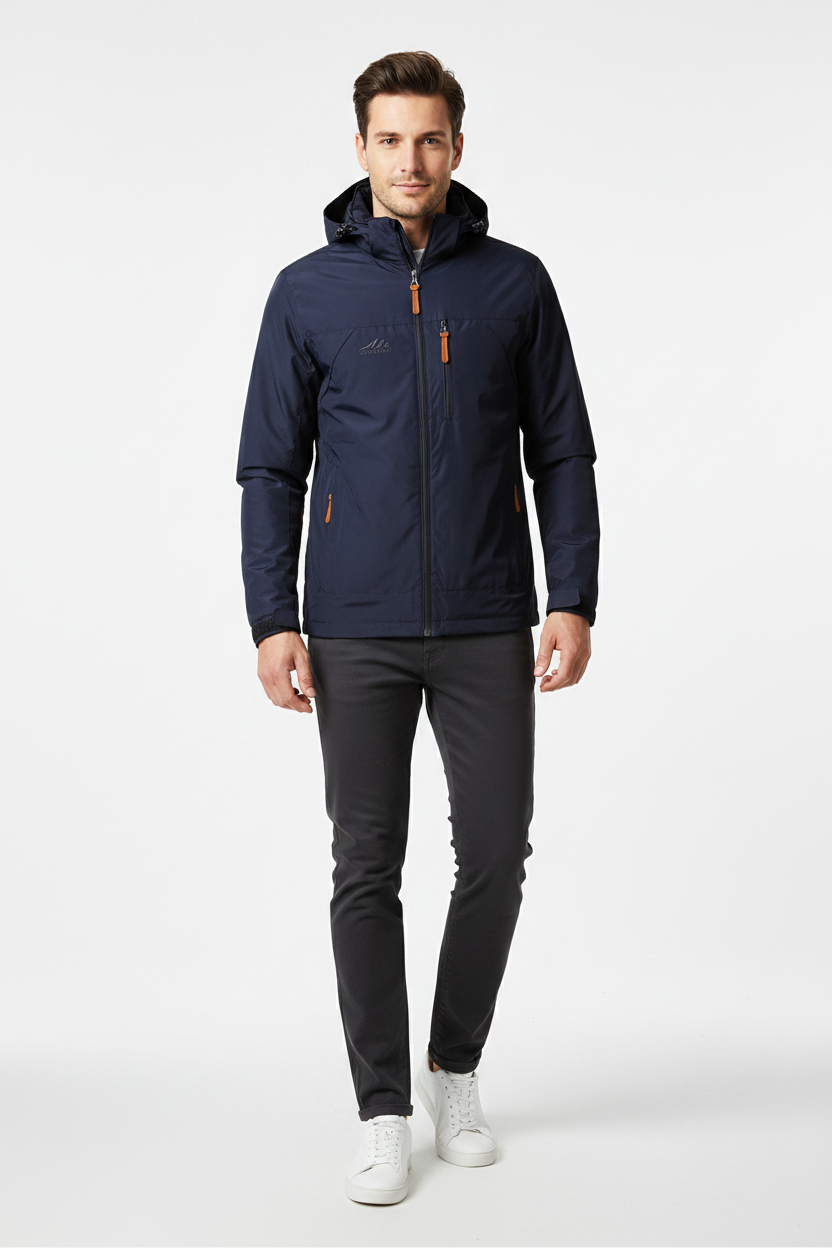 Men's Jacket | Lightweight Hooded Casual Coat for Everyday Wear