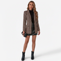 Women's Blazer | Tailored Plaid Jacket for Work & Casual Wear