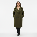 Women's Slim Fit Double-Breasted Coat | Cashmere-Blend Winter Coat