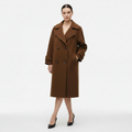 Women's Slim Fit Double-Breasted Coat | Cashmere-Blend Winter Coat