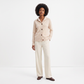 Women's Coat | Soft Knit Stand-Collar Short Coat for Everyday Wear