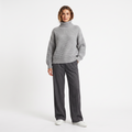 Women's Wool-Blend Turtleneck Sweater | Thick Knit Warm Layer